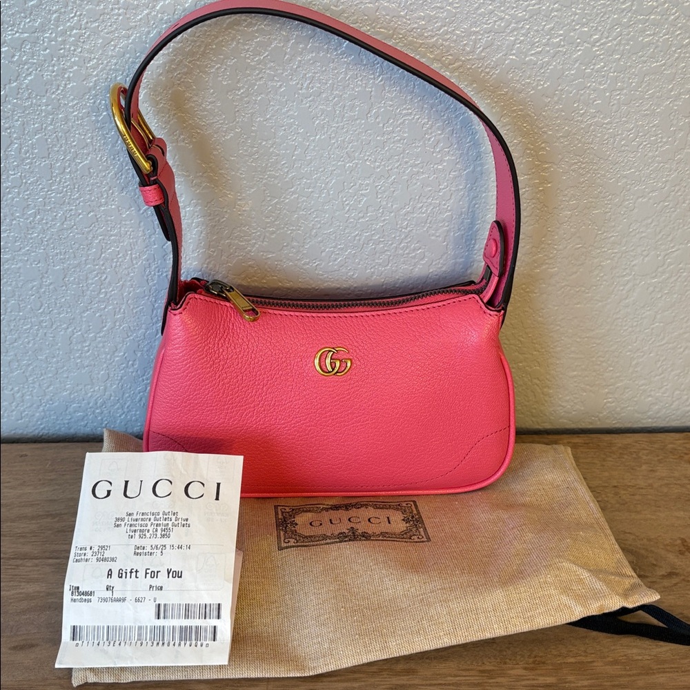 SOLD* The Gucci Aphrodite Small Grained-leather Shoulder Bag - Picture 1 of 14